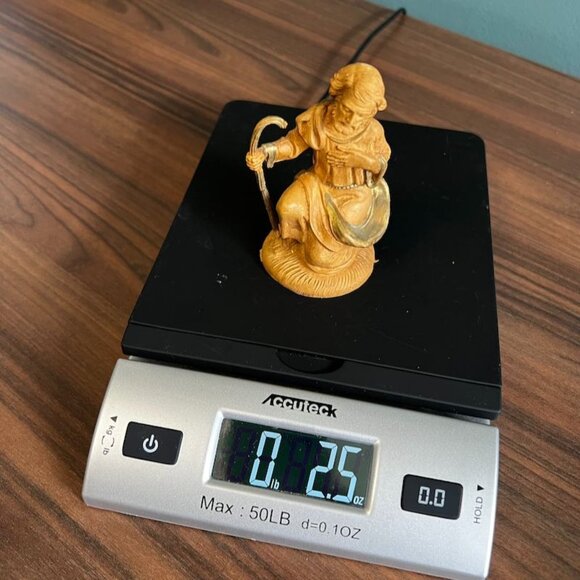 Vintage Early Fontanini Joseph Depose Italy 120/3 Gold Beige Resin 4" H - Picture 7 of 7